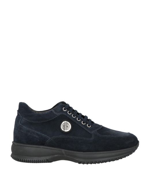 Exton Blue Midnight Sneakers Leather for men