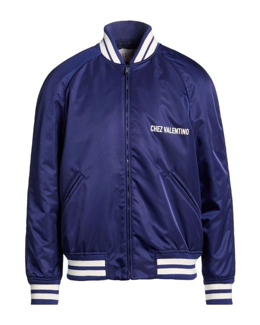 Valentino Garavani Blue Jacket Polyamide for men