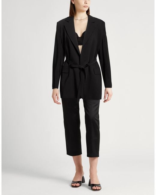 Marella Black Emily Ratajkowski X Blazer Viscose, Wool, Elastane