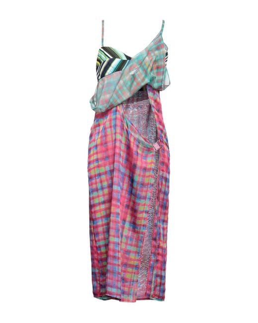 DSquared² Purple Midi Dress