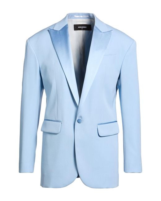 DSquared² Blue Sky Blazer Virgin Wool, Silk for men