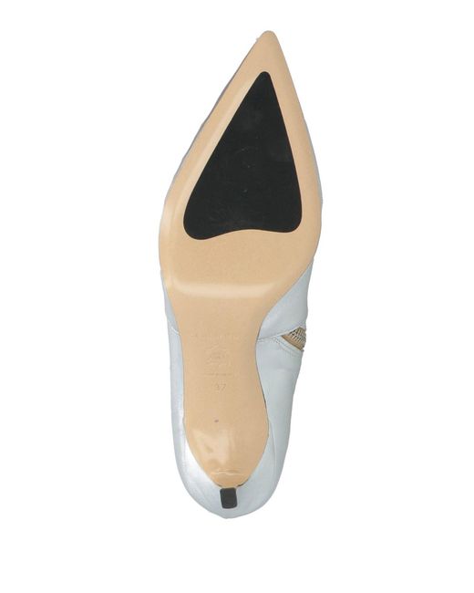 P.A.R.O.S.H. White Ankle Boots Leather