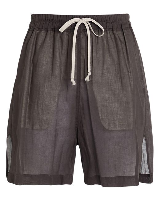 Rick Owens Gray Charcoal Shorts & Bermuda Shorts Cotton for men