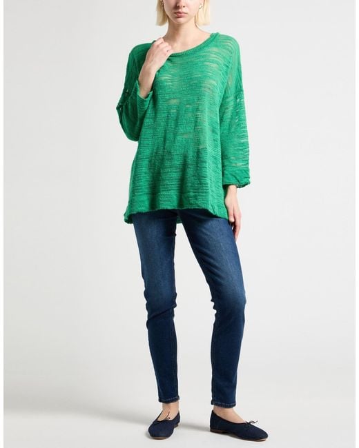 Suoli Green Sweater Linen, Polyester