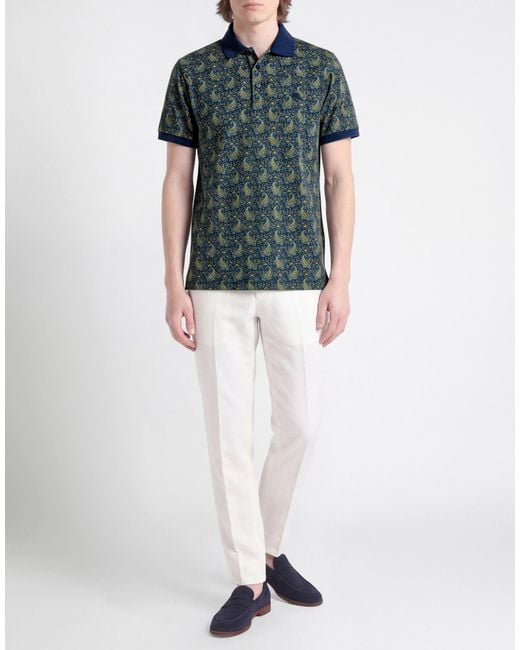Polo Etro de hombre de color Green