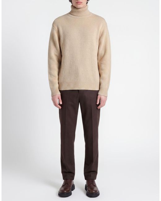 SELECTED Natural Turtleneck Wool, Nylon for men