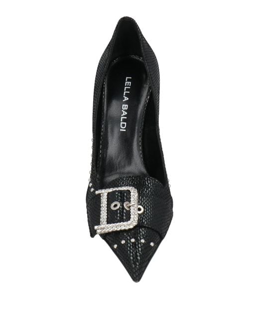 Lella Baldi Black Pumps Leather