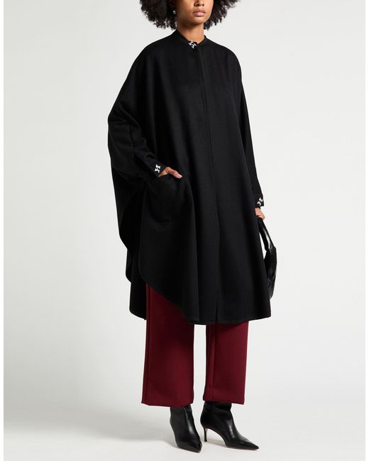 Kiton Black Coat Cashmere