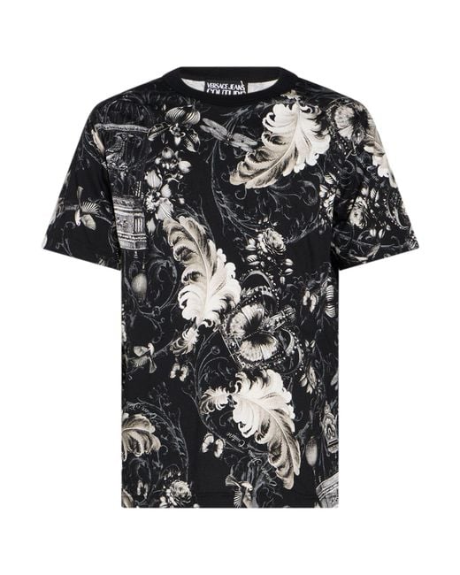 Versace Jeans Couture Black T-Shirt Cotton for men