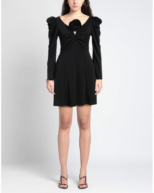 Imperial Black Mini Dress Polyester, Elastane, Polyamide