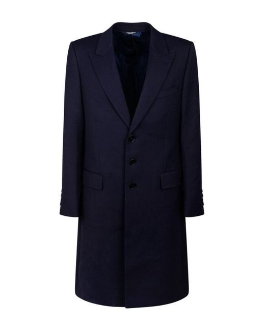 Manteau long Dolce & Gabbana pour homme en coloris Blue