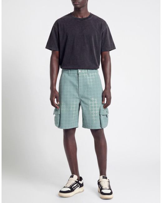 Amiri Blue Shorts & Bermuda Shorts Polyester, Cotton for men