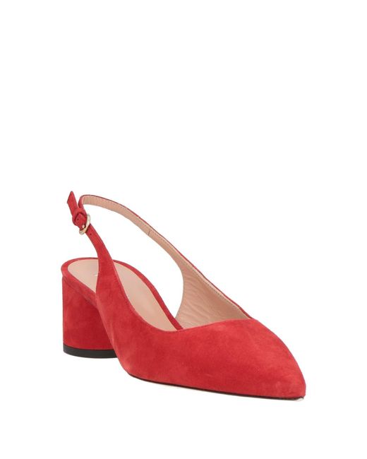 Pollini Red Pumps Leather