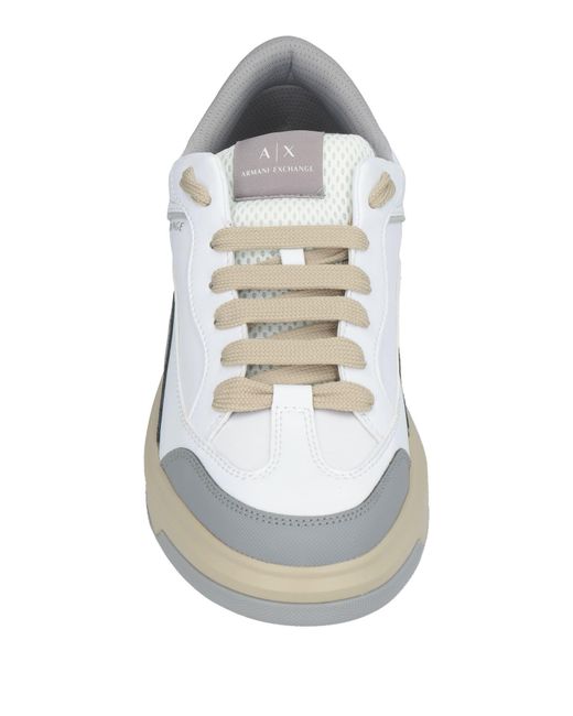 ARMANI EXCHANGE White Trainers for men