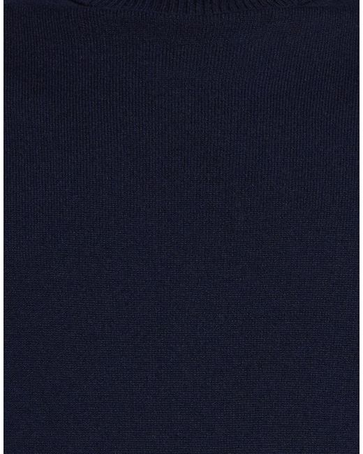 Alpha Studio Blue Turtleneck Cashmere for men