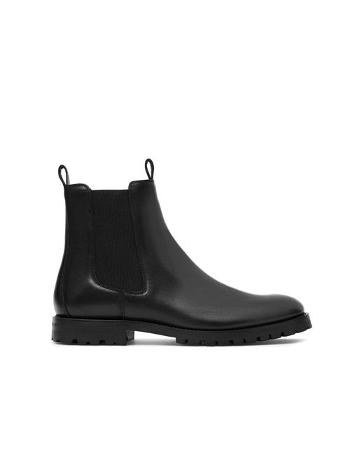 COS Black Leather Chelsea Boots for men