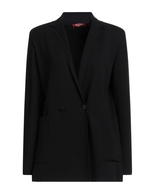 Max Mara Black Blazer Viscose, Polyester