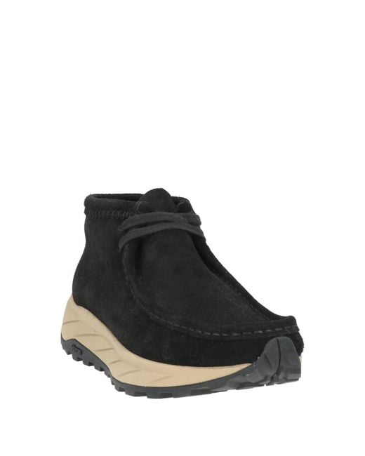 Clarks Black Ankle Boots Leather