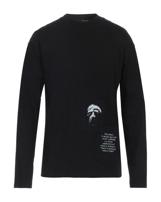 T-shirt di Isabel Benenato in Black da Uomo