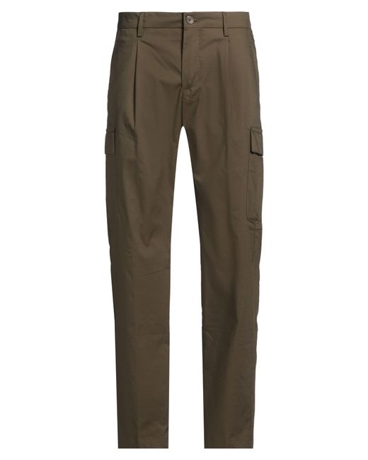 Yan Simmon Gray Pants Cotton, Polyamide, Elastane for men