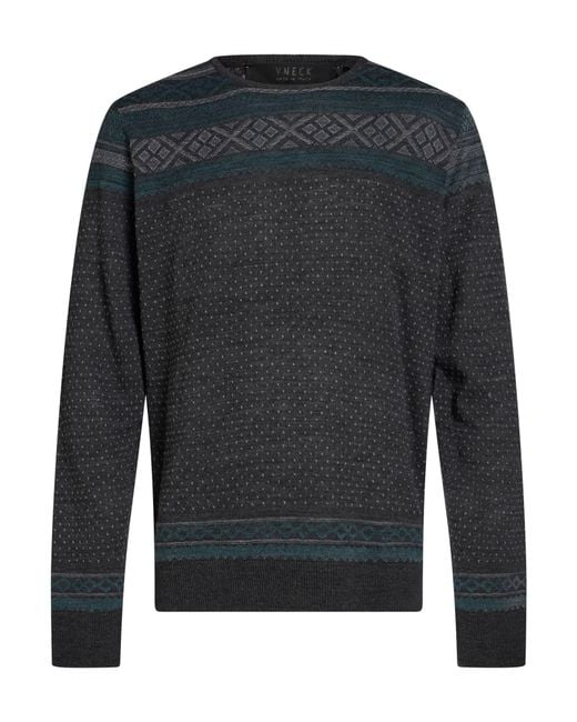 Pullover Vneck de hombre de color Gray