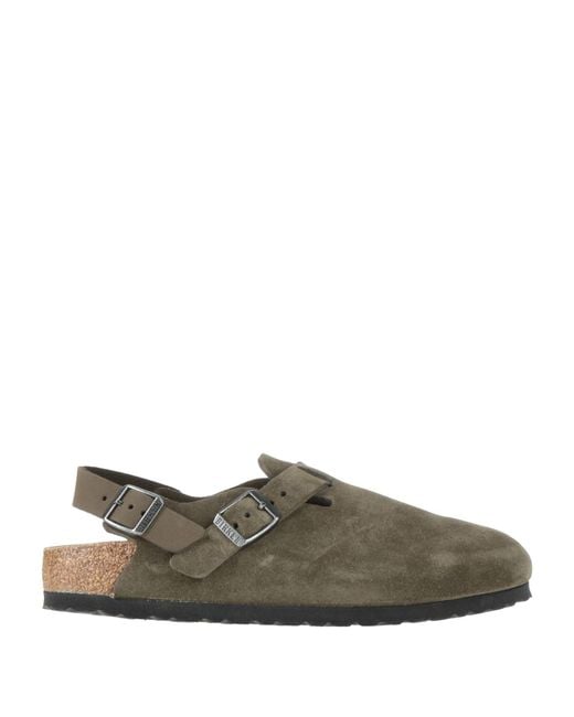 Birkenstock Green Mules & Clogs Leather