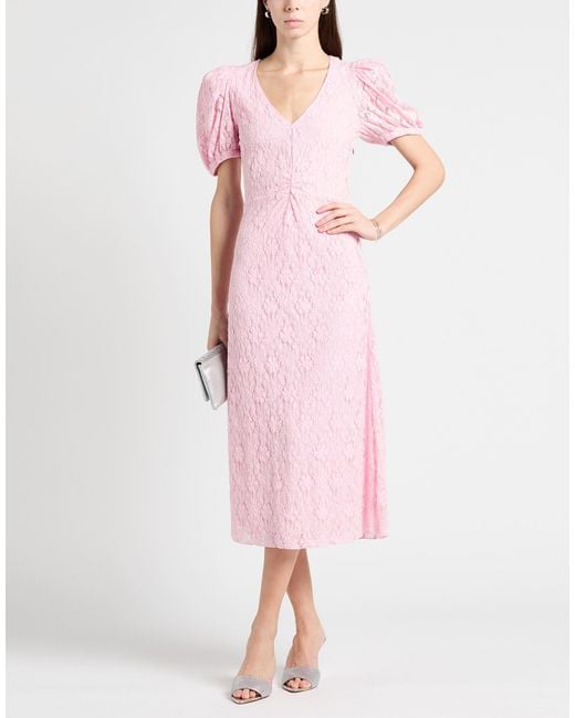 Vestido Midi ROTATE BIRGER CHRISTENSEN de color Pink