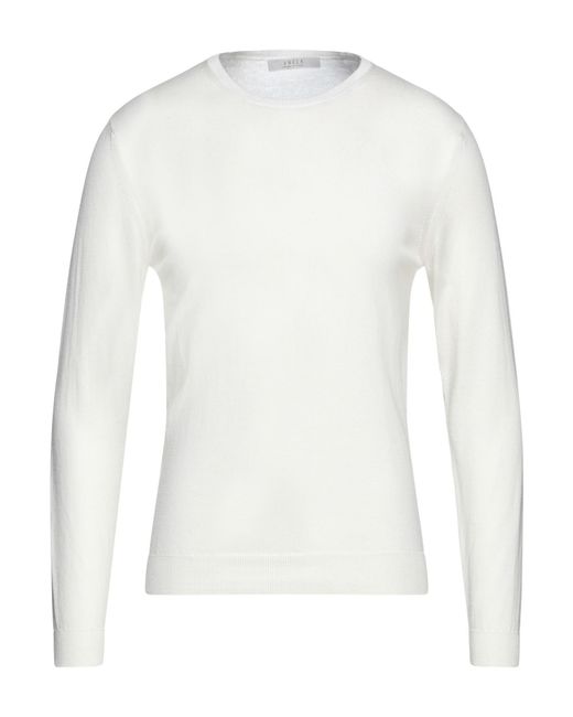 Pullover Vneck de hombre de color White