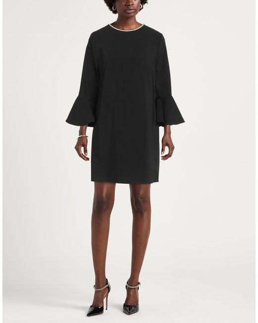 Kocca Black Mini Dress Polyester, Elastane