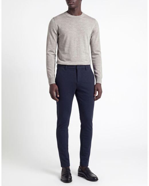 Dondup Blue Midnight Pants Viscose, Polyamide, Elastane for men