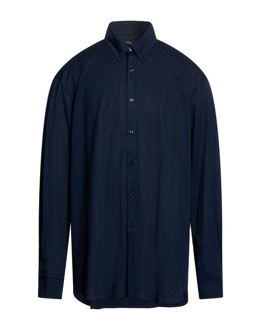 Paul & Shark Blue Shirt Cotton for men