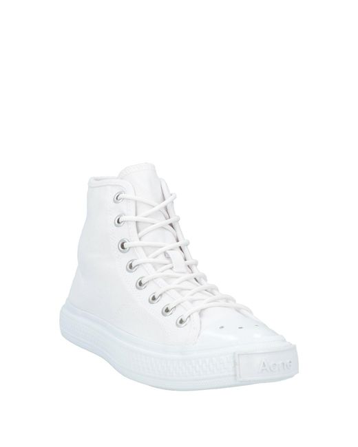 Acne White Trainers