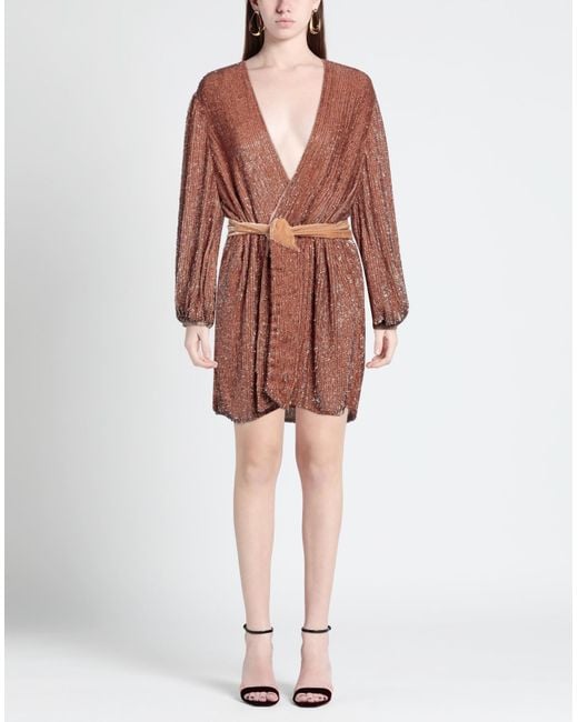 retroféte Brown Mini-Kleid