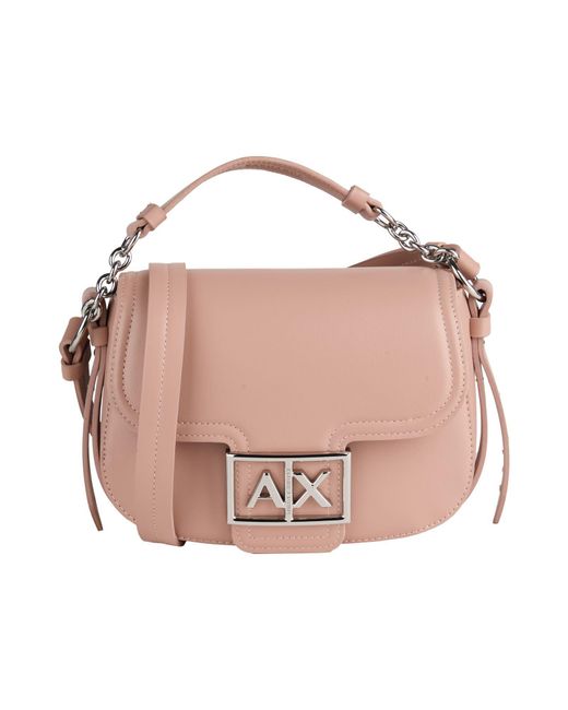 ARMANI EXCHANGE Pink Handbag Polyester