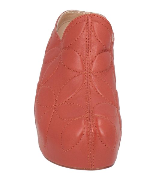 Maliparmi Red Mules & Clogs Leather