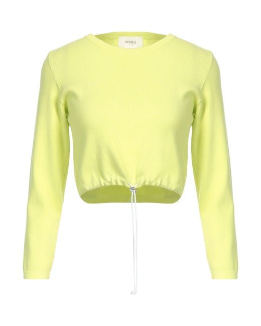 ViCOLO Yellow Sweater Viscose, Polyester