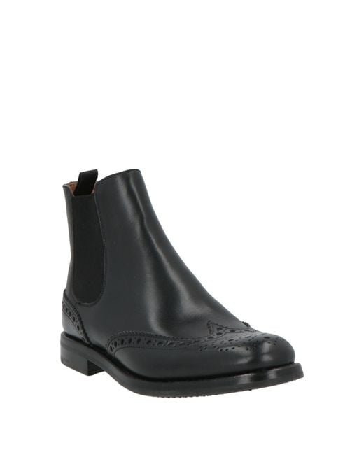Church's Black Ankle Boots Leather