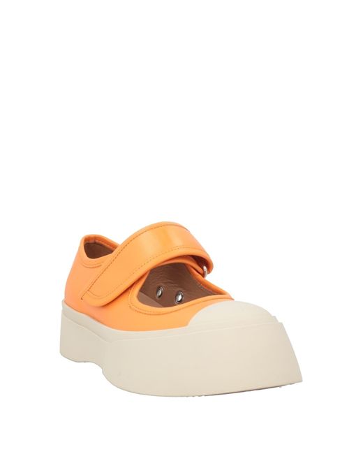 Marni Orange Ballet Flats