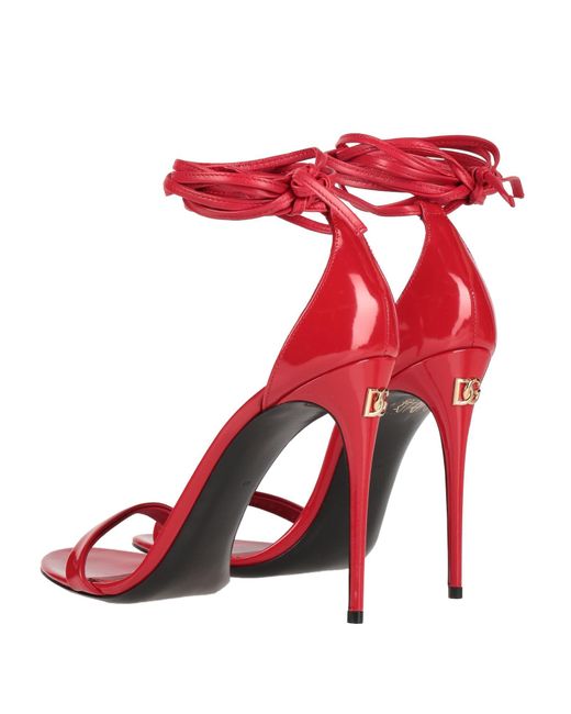 Dolce & Gabbana Red Sandale