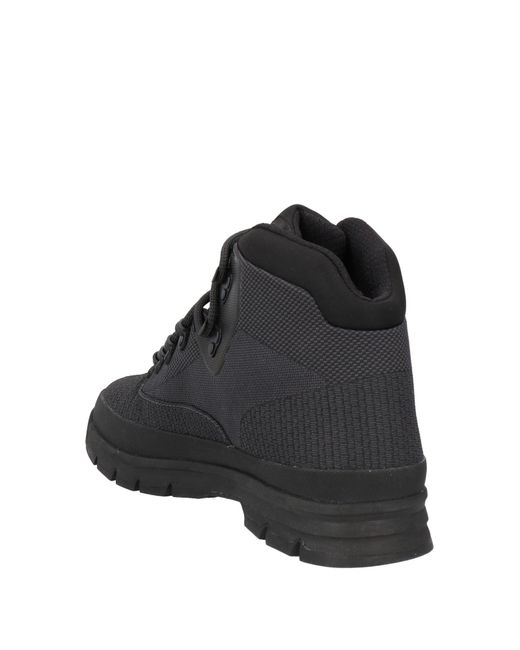 Timberland Black Ankle Boots Textile Fibers for men