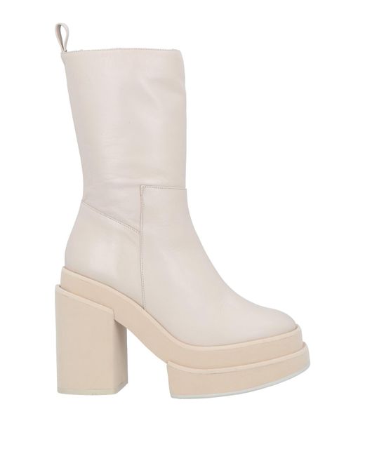 Paloma Barceló White Ankle Boots