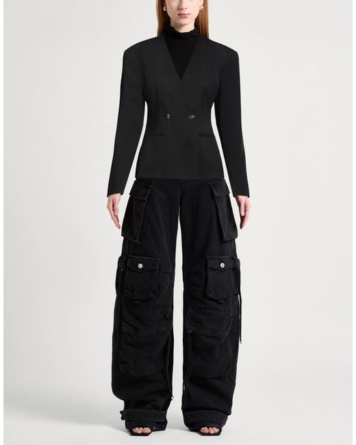 ANDAMANE Black Blazer Polyester, Virgin Wool, Elastane