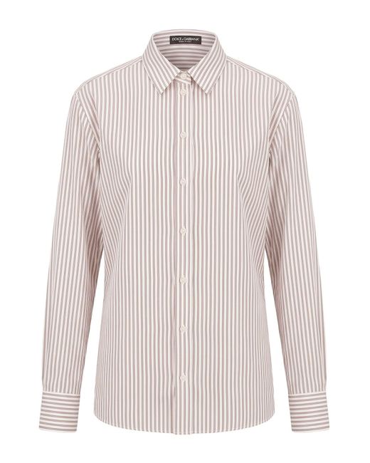 Dolce & Gabbana White Shirt Silk