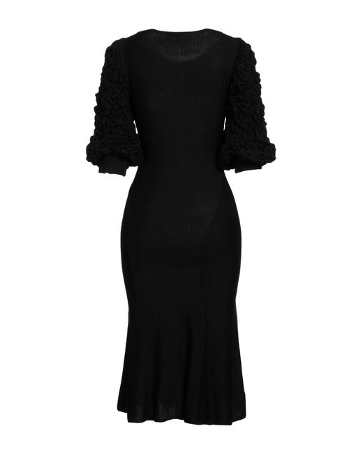 Vestido midi Alberta Ferretti de color Black