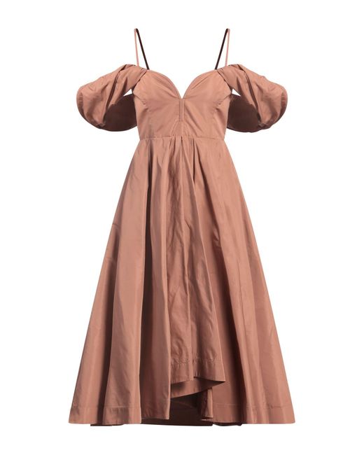 Pinko Brown Midi-Kleid