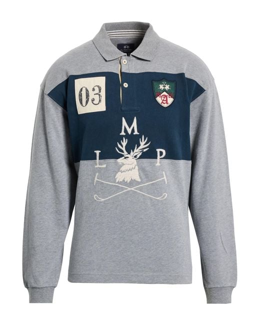 La Martina Gray Sweatshirts for men