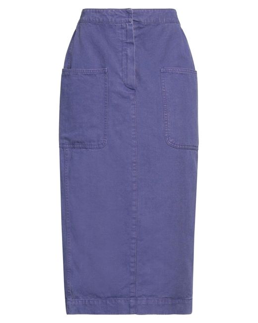 Max Mara Blue Denim Skirt