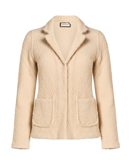 Bruno Manetti Natural Blazer Virgin Wool, Nylon