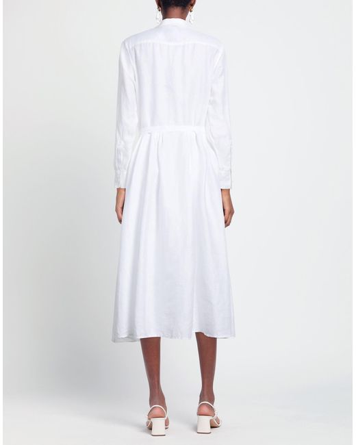 Aspesi White Midi Dress