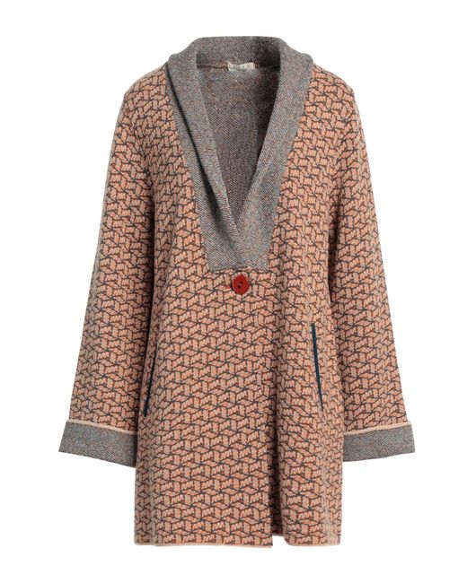 Siyu Brown Cardigan Merino Wool